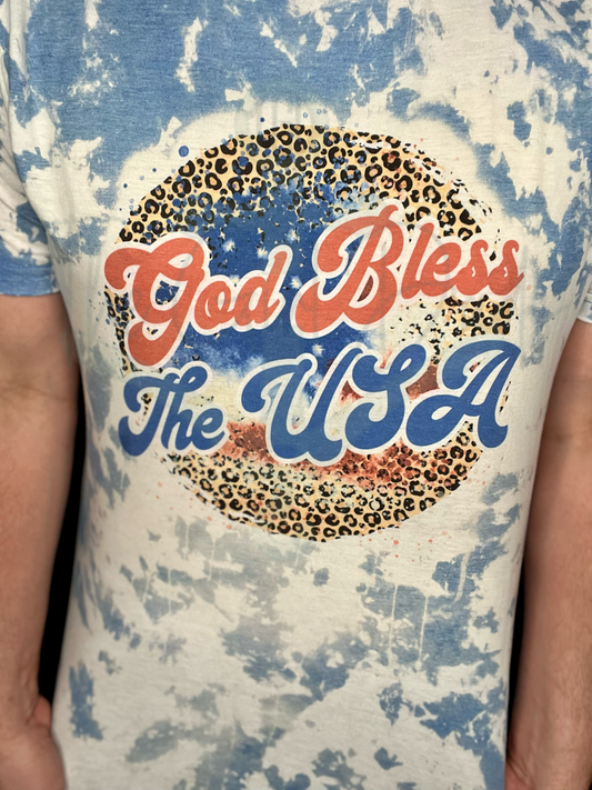 God Bless the USA Top Design