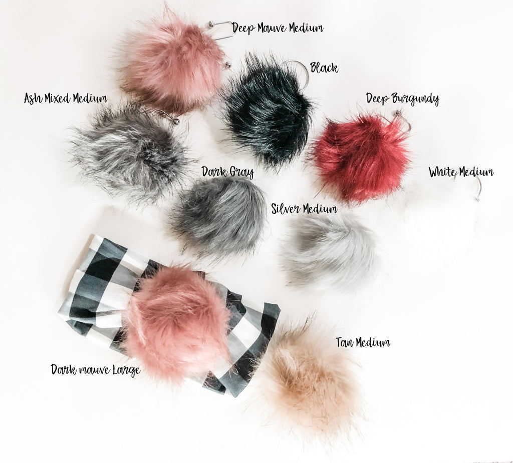 Buffalo Check Pom Headwrap