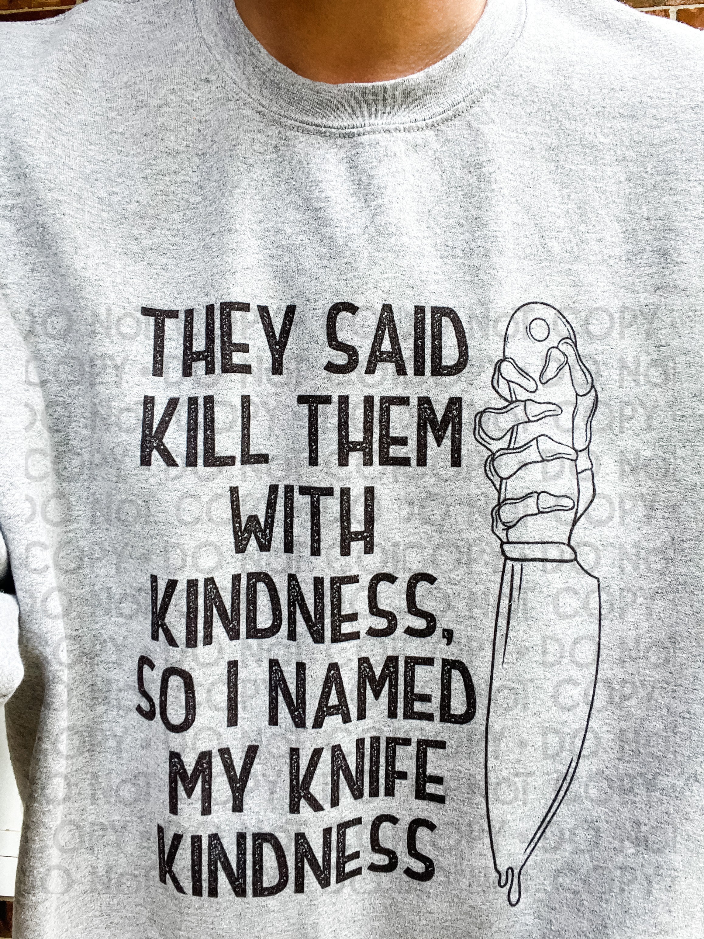 Name My Knife Kindness Top Design