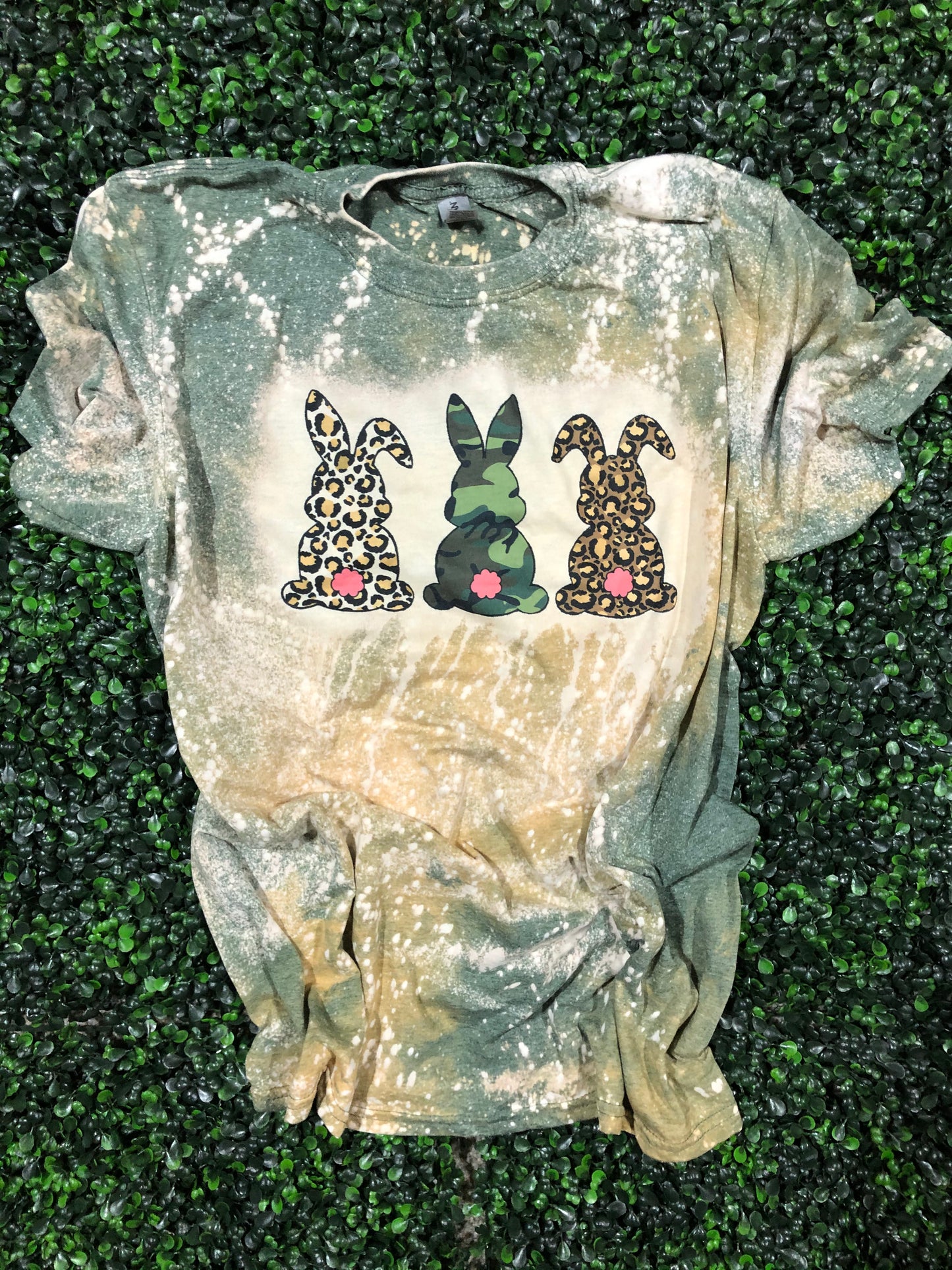 White Leopard, Camo, Leopard Bunny Top Design