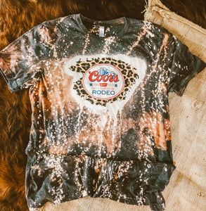 Coors Rodeo With Leopard Top Design