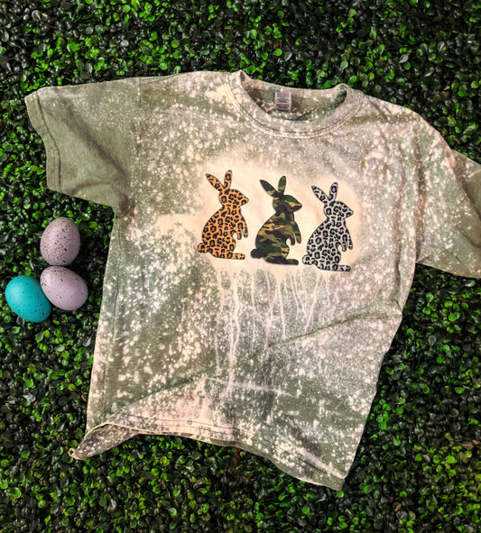 Leopard, Camo, Gray Leopard Bunnies Top Design