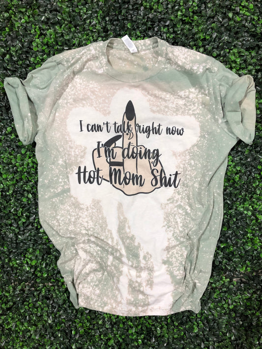 Middle Finger Hot Mom Top Design