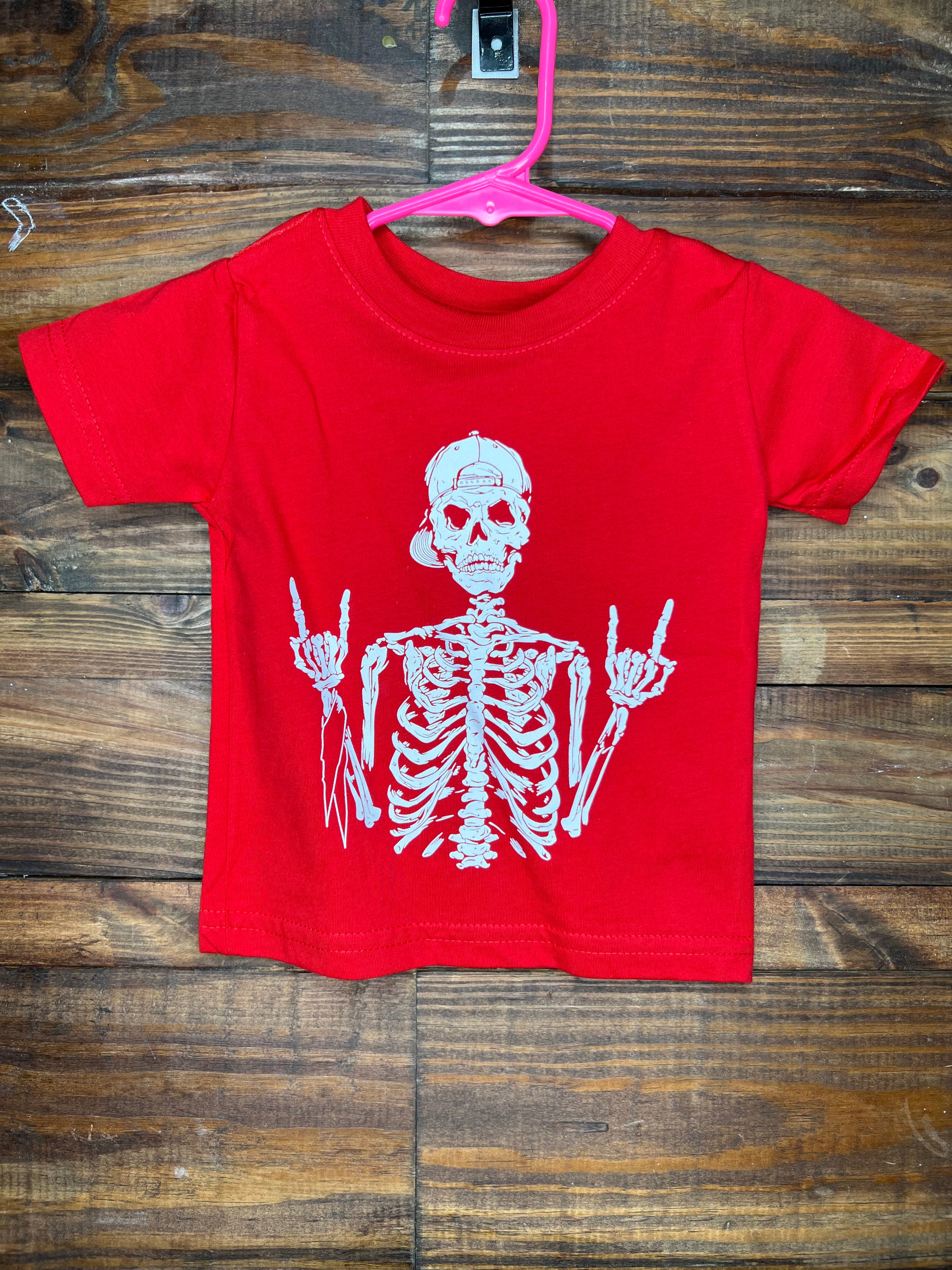 6 Month RTS Rocker Boy Screen Print Red T-Shirt