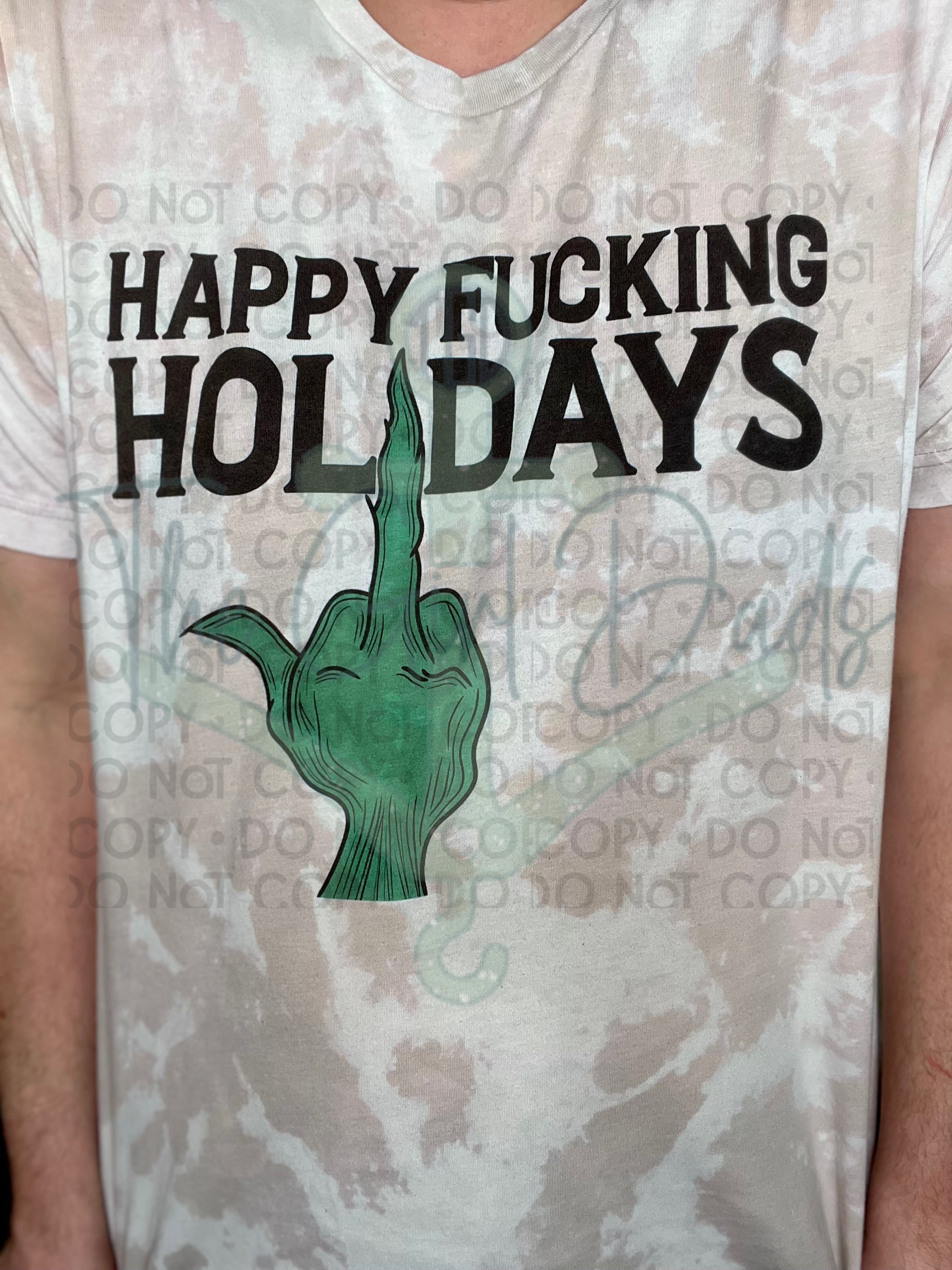 Happy Fucking Holidays Top Design