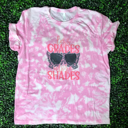 Less Grades More Shades Pink Top Design