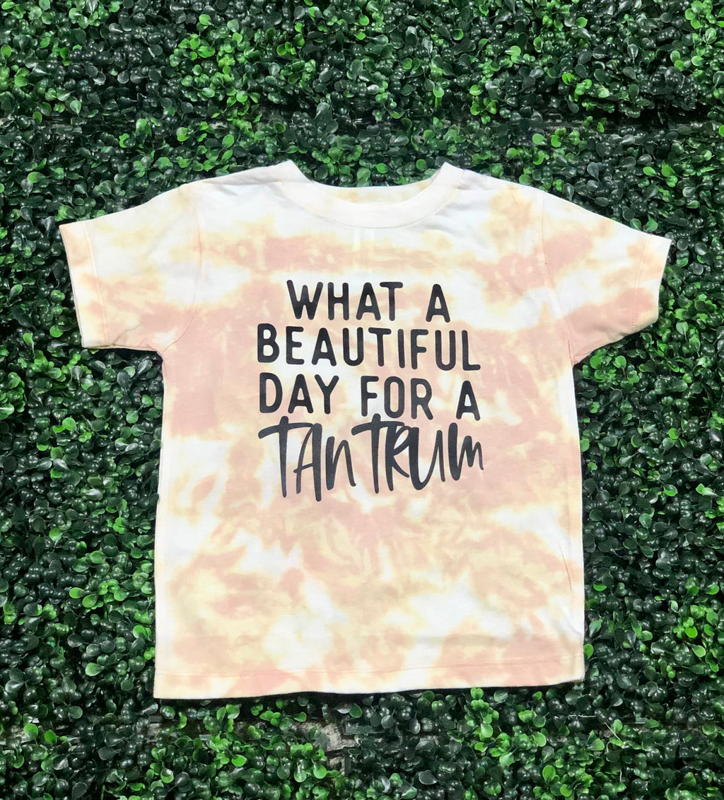 Beautiful Day for a Tantrum in Black (Toddler & Youth) Screen Print Top Design