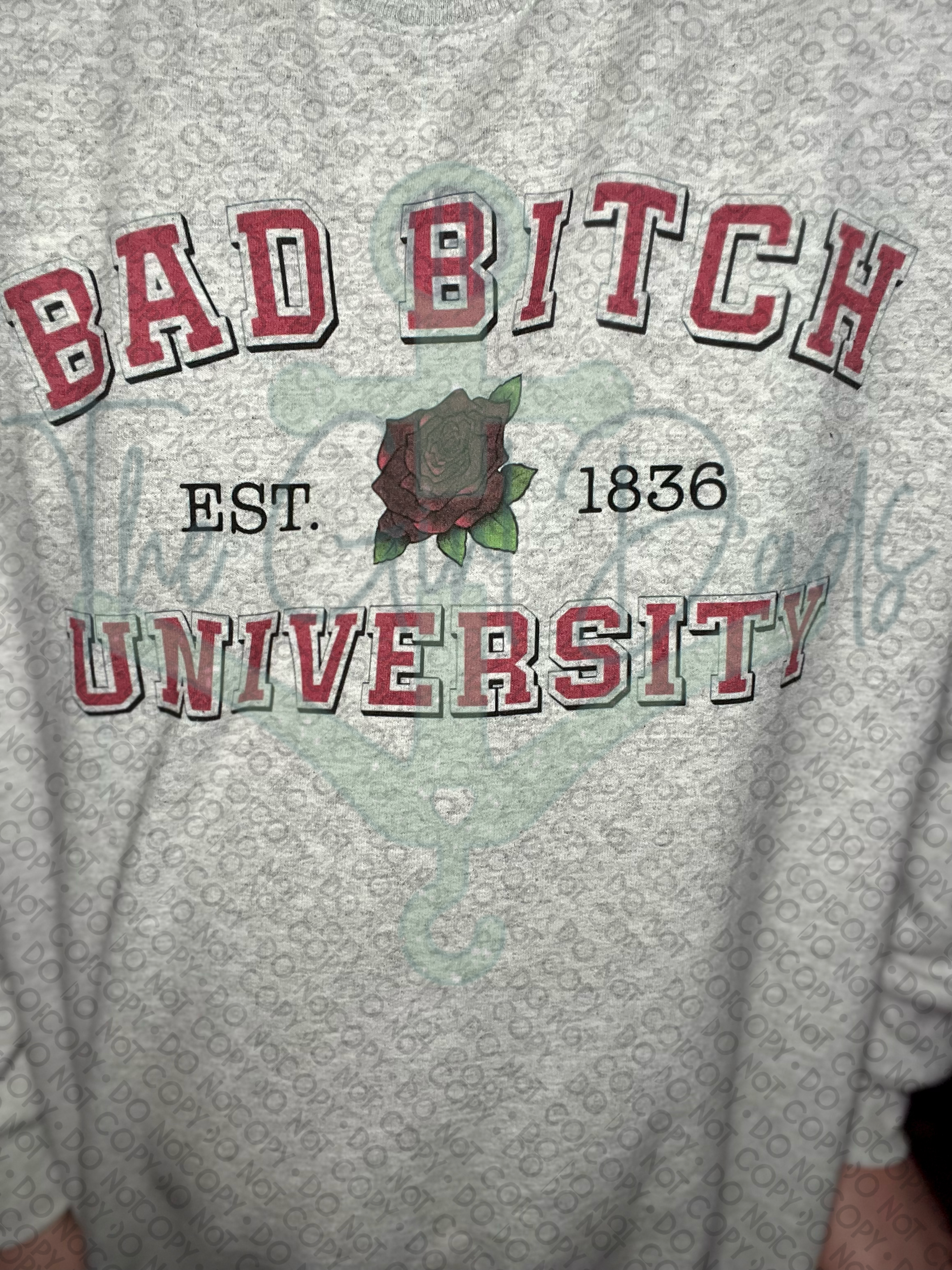 Bad Bitch University Top Design