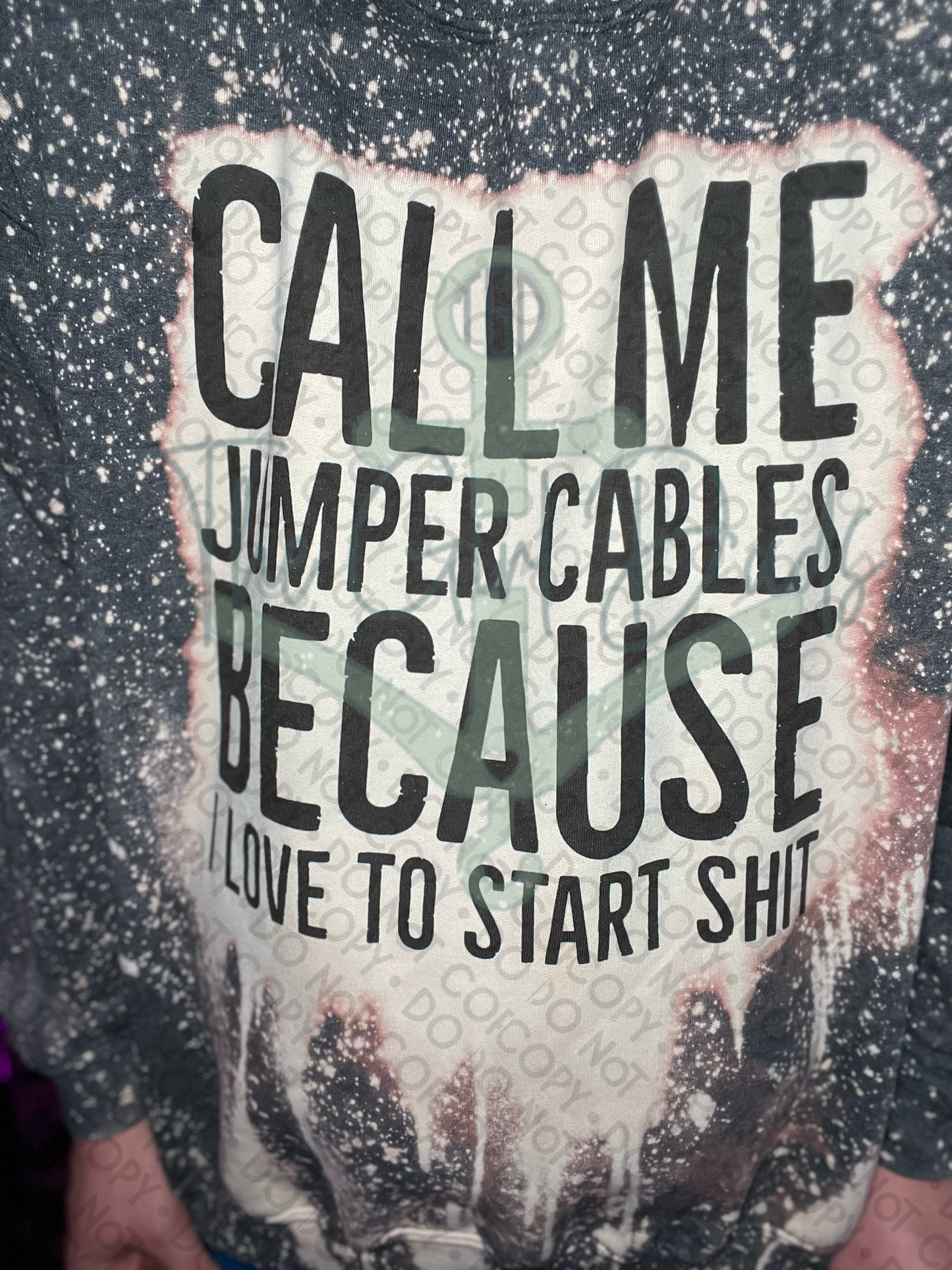 Call Me Jumper Cables Top Design