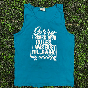 Sorry I Broke Your Rules Screen Print Top Design