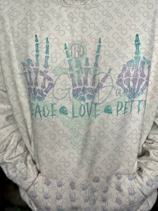 Peace Love Petty Top Design