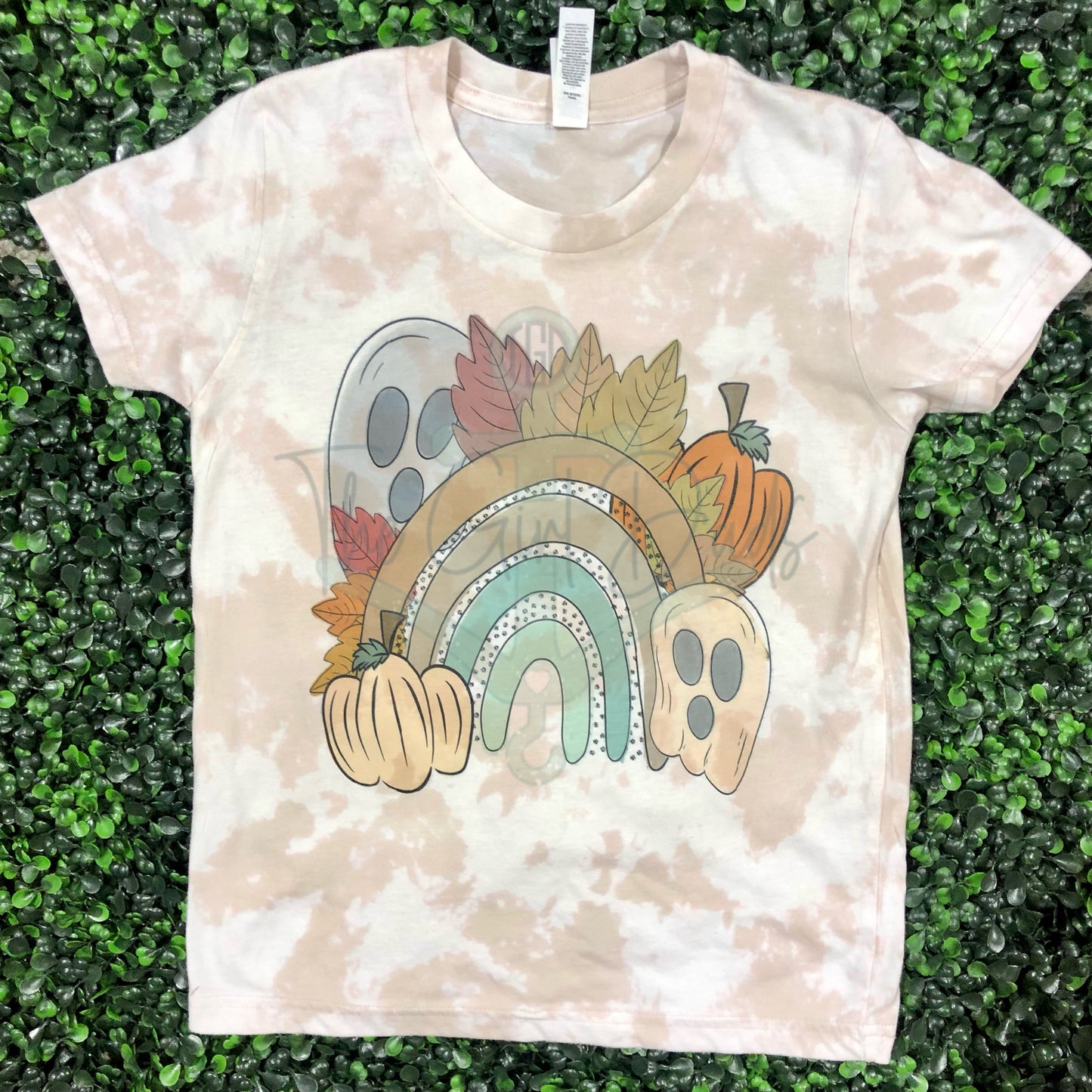 Ghost Pumpkin Rainbow Top Design