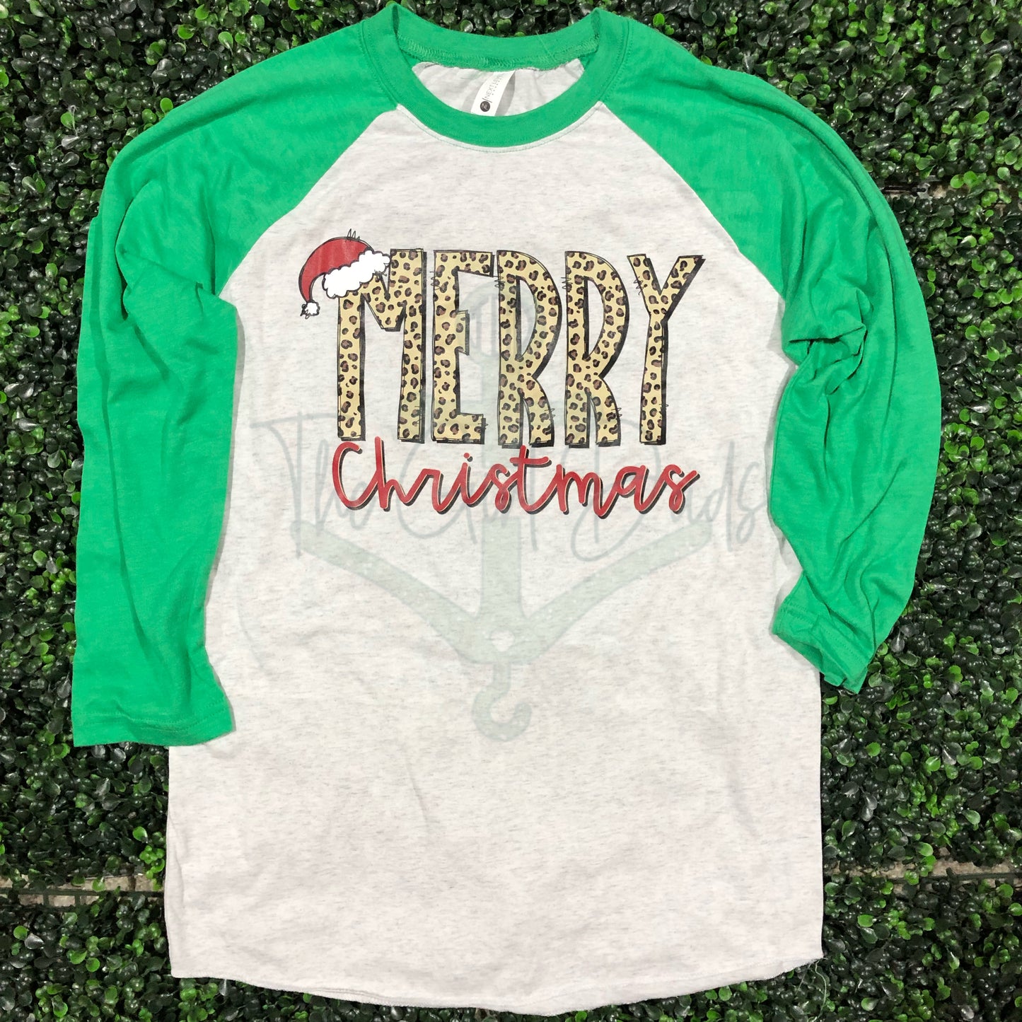 Merry Christmas Screen Print Top Design