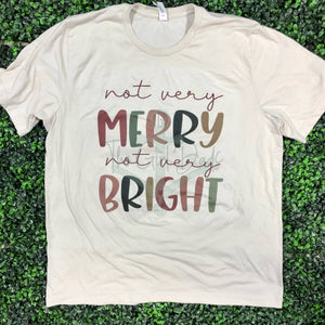 Not Very Merry Not Very Bright Top Design