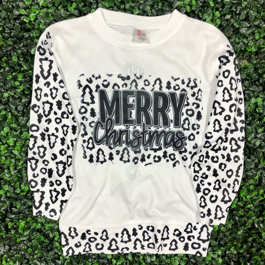 Merry Christmas Leopard Top Design