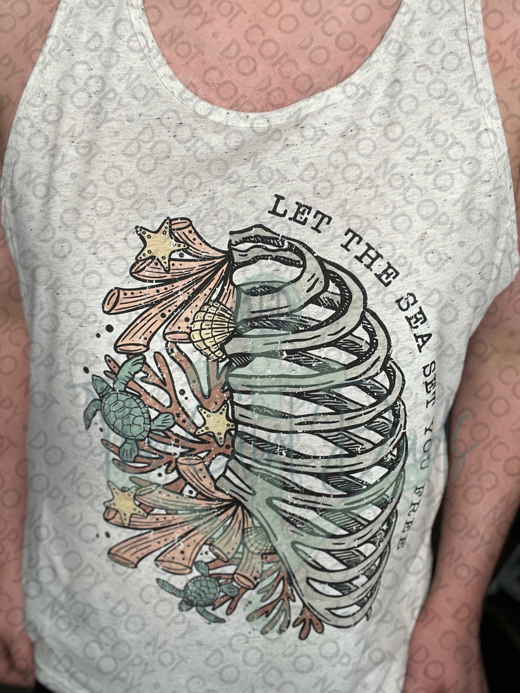 Let The Sea Set You Free Top Design