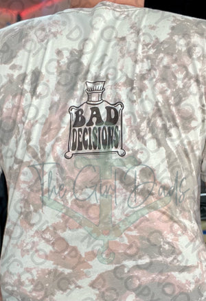 Good Whiskey Bad Decisions (Front & Back) Top Design