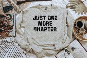 Just One More Chapter Top Design