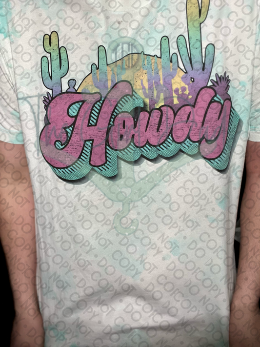 Howdy Sunset Top Design