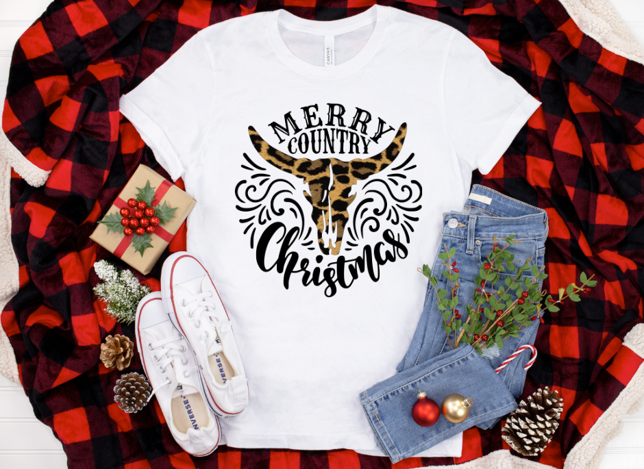 Leopard Merry Country Christmas Design