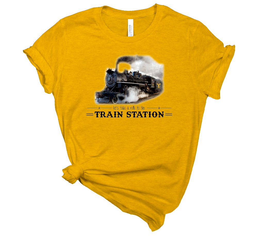 Yellowstone Train Station Tee