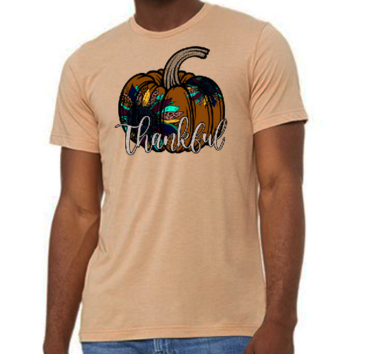 Thankful Sunflower Pumpkin Top Design