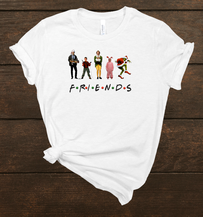 Christmas Movie Friends Top Design