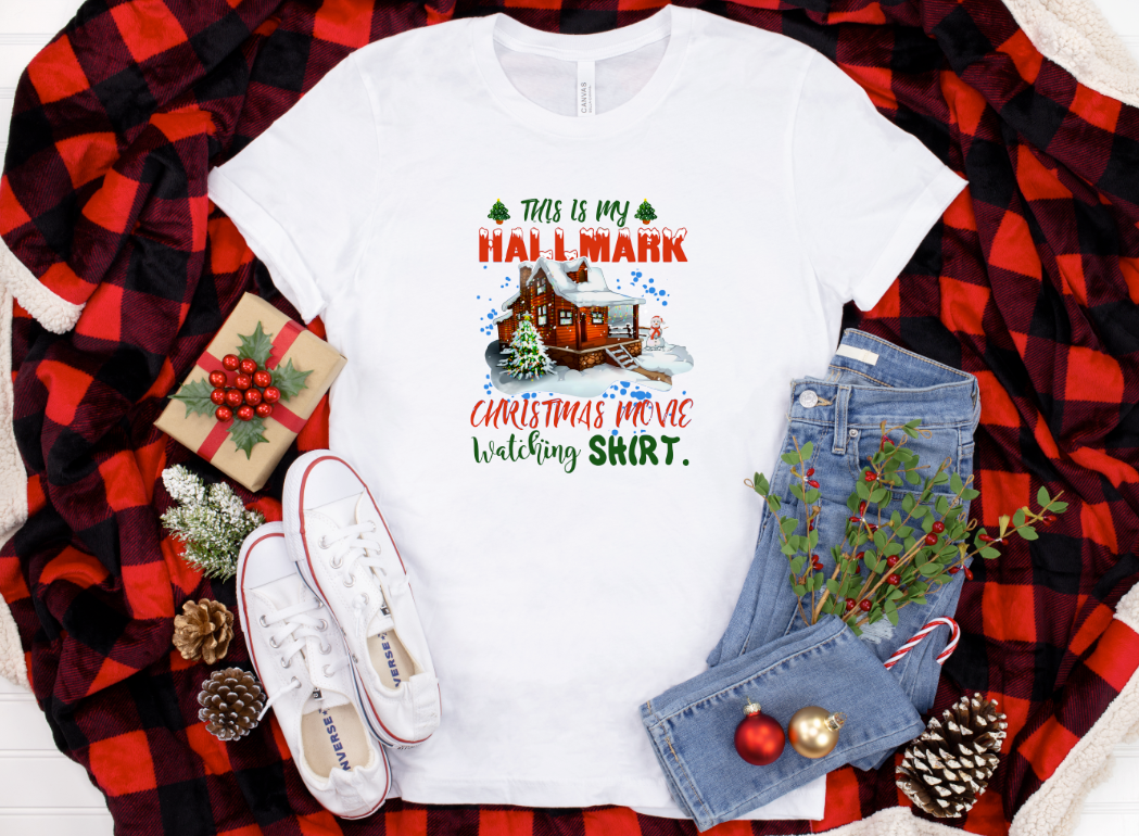 Christmas Movie Watching Shirt Top Design