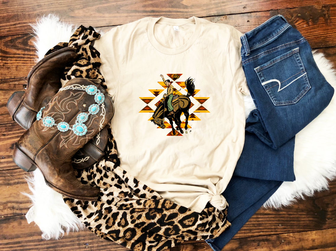 Bronc Rider Top Design
