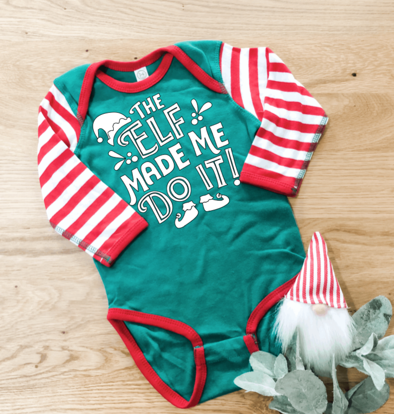 The Elf Made Me Do It! Onesie