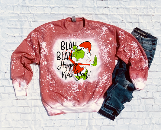 Blah Blah Happy New Year Top Design