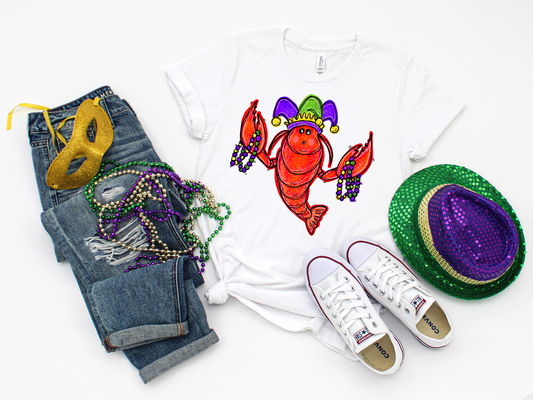 Mardi Gras Crawfish Top Design