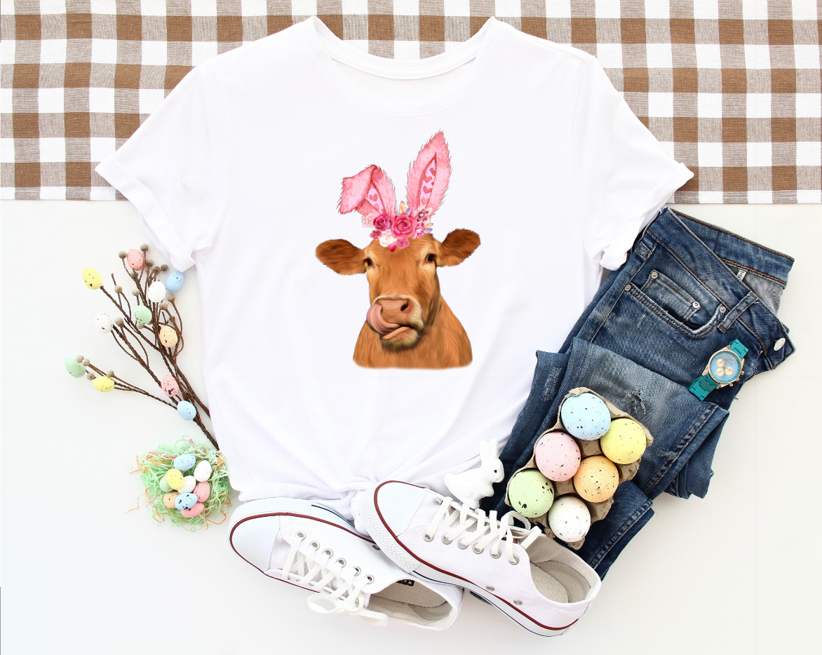 Cow Bunny Top Design