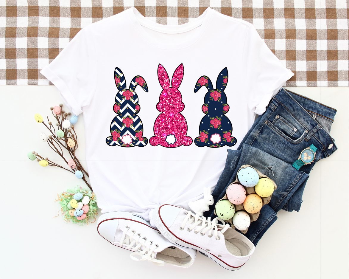 Floral Bunnies Top Design