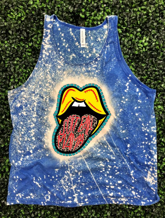 Leopard Tongue Softball lips Top Design