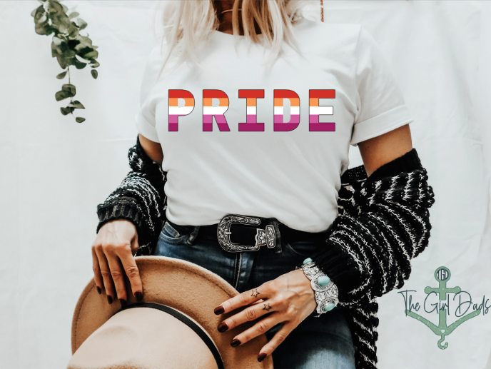 Lesbian Flag Pride Top Design