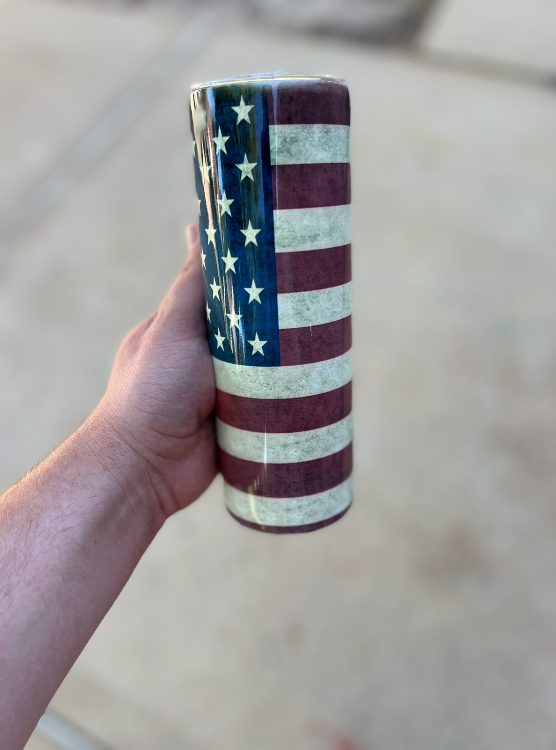 Distressed Flag Drinkware