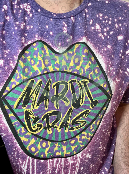 Mardi Gras Mouth Top Design