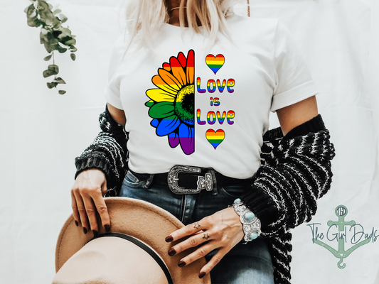 Love Is Love Sunflower Top Design