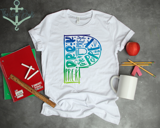 Colorful Grade (Pre-K to 8th Grade) Tee