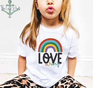 Love Wins Rainbow Top Design
