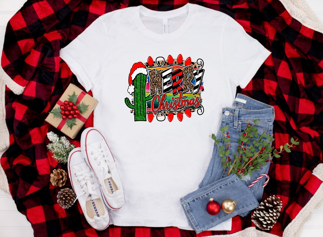 Cactus Christmas Top Design