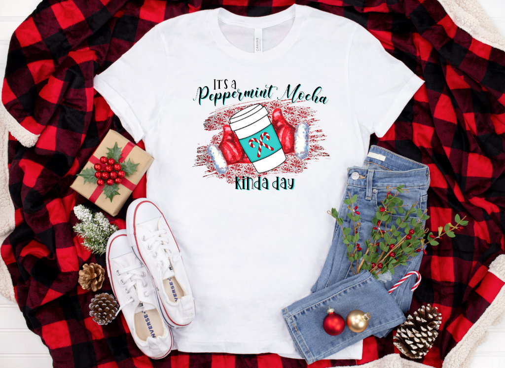 Peppermint Mocha Kinda Day Top Design