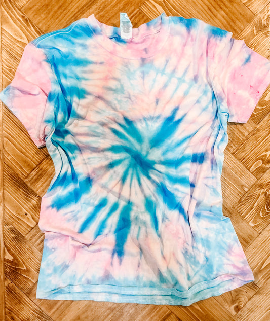 Pre-Order:  Pink & Blue Spiral Tie Dye