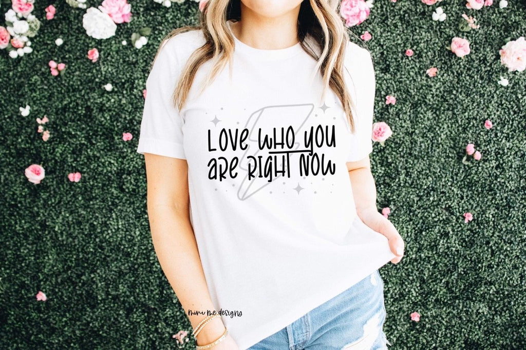 Love Who You Are Screen Print Top Design