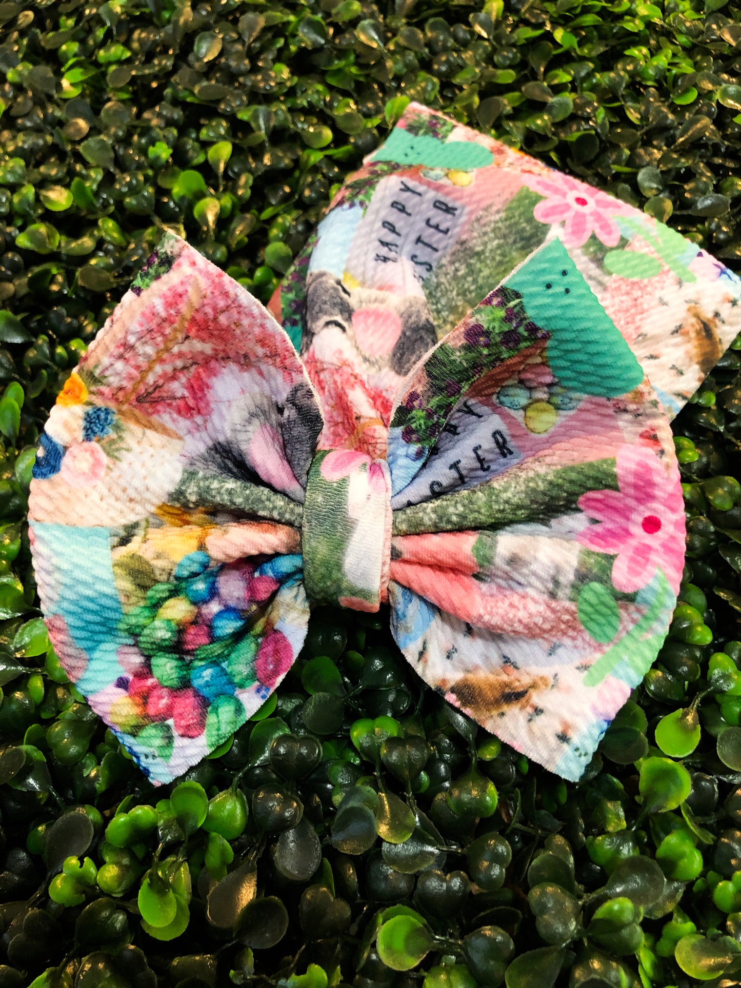 Easter Collage Bow