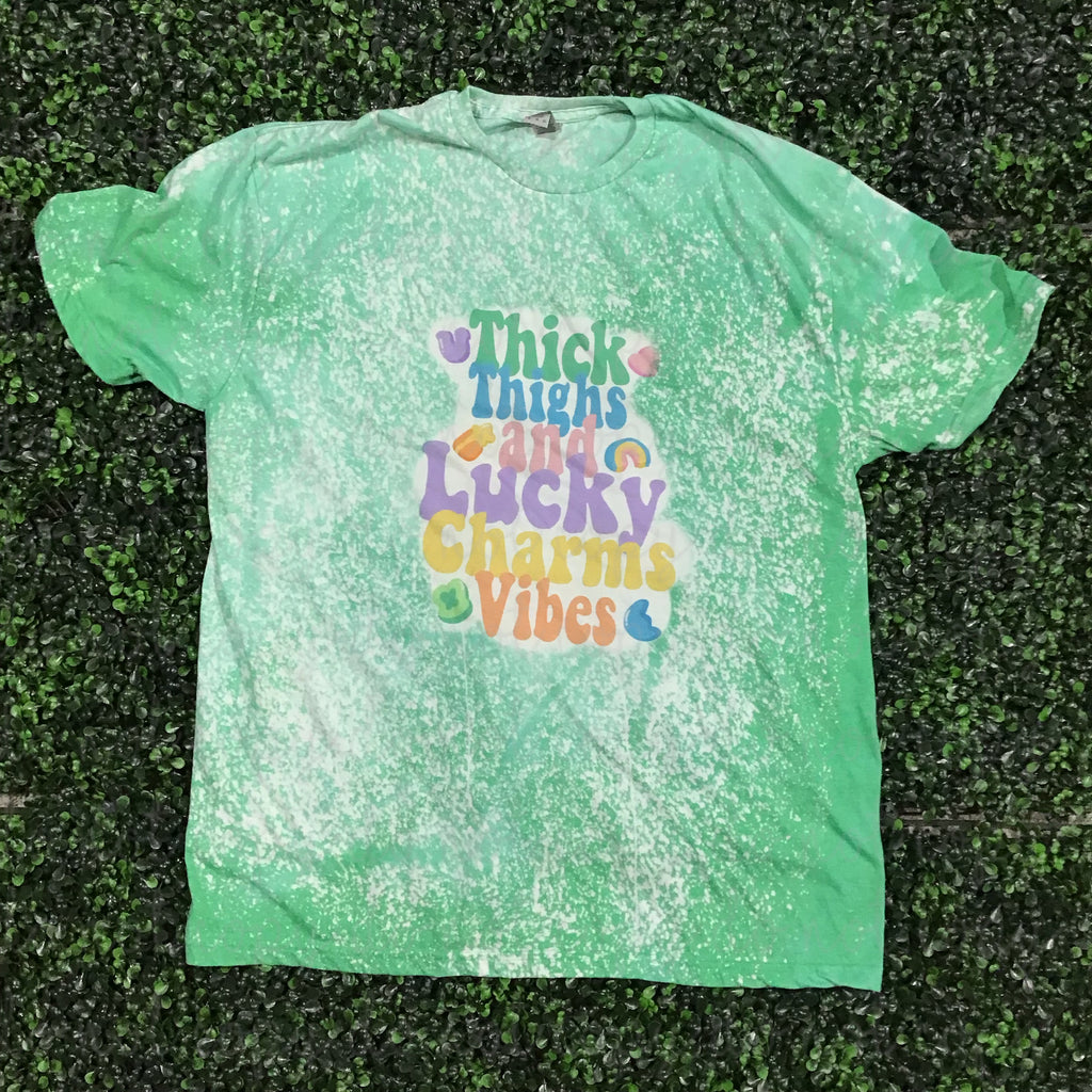 Thick Thighs and Lucky Charm Vibes Top Design