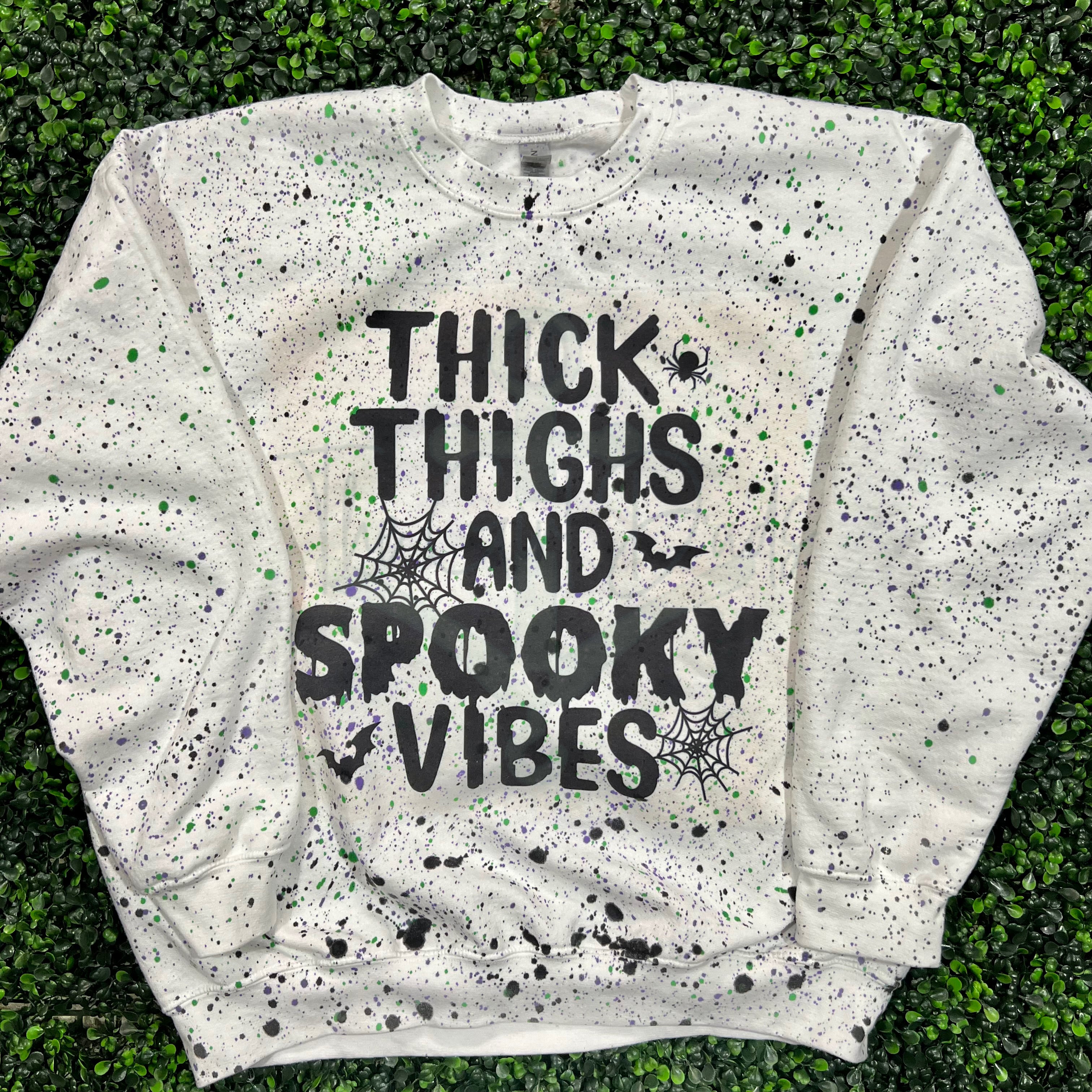 Thick Thighs And Spooky Vibes Top Design