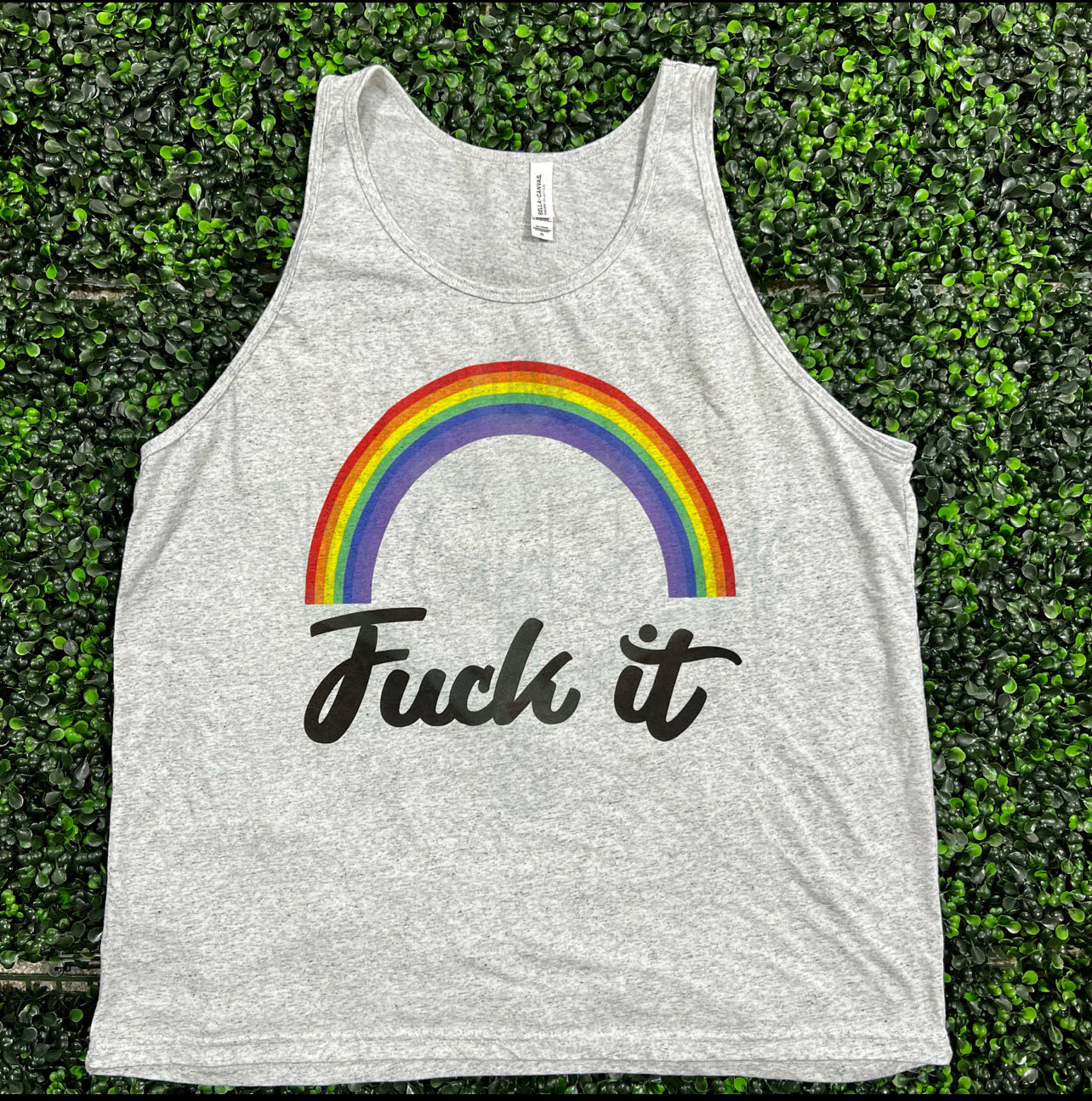Fuck It Rainbow Top Design