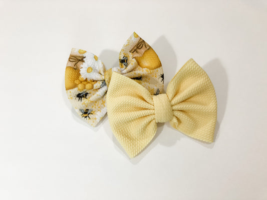 Soft Yellow Bow